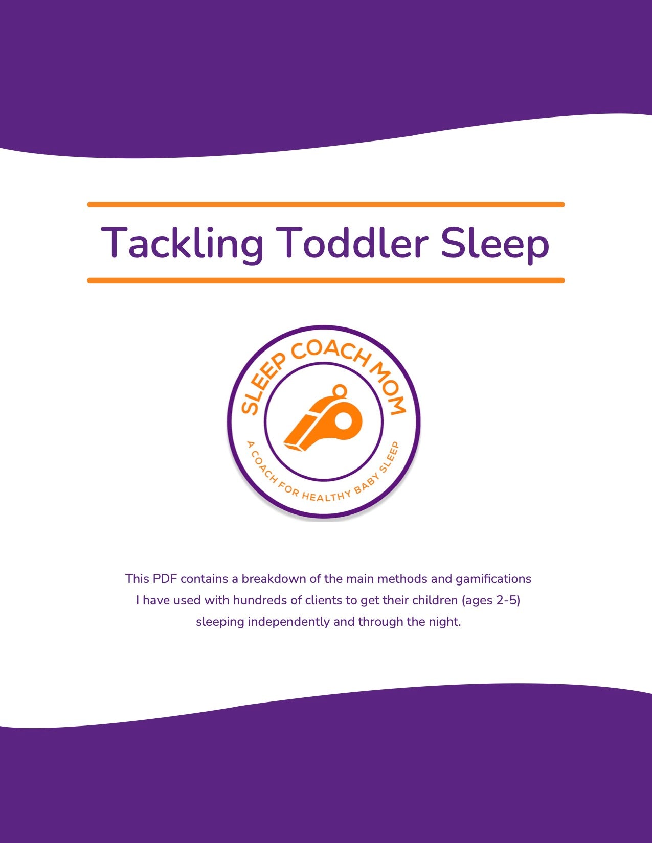 Tackling Toddler Sleep e-Guide